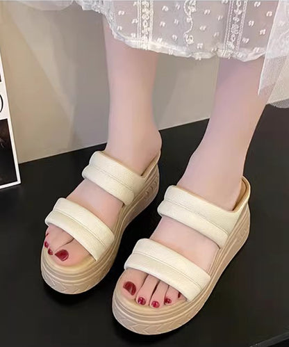 厚底 ウエッジ ヒール サンダル