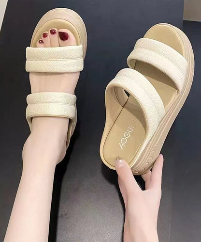 厚底 ウエッジ ヒール サンダル