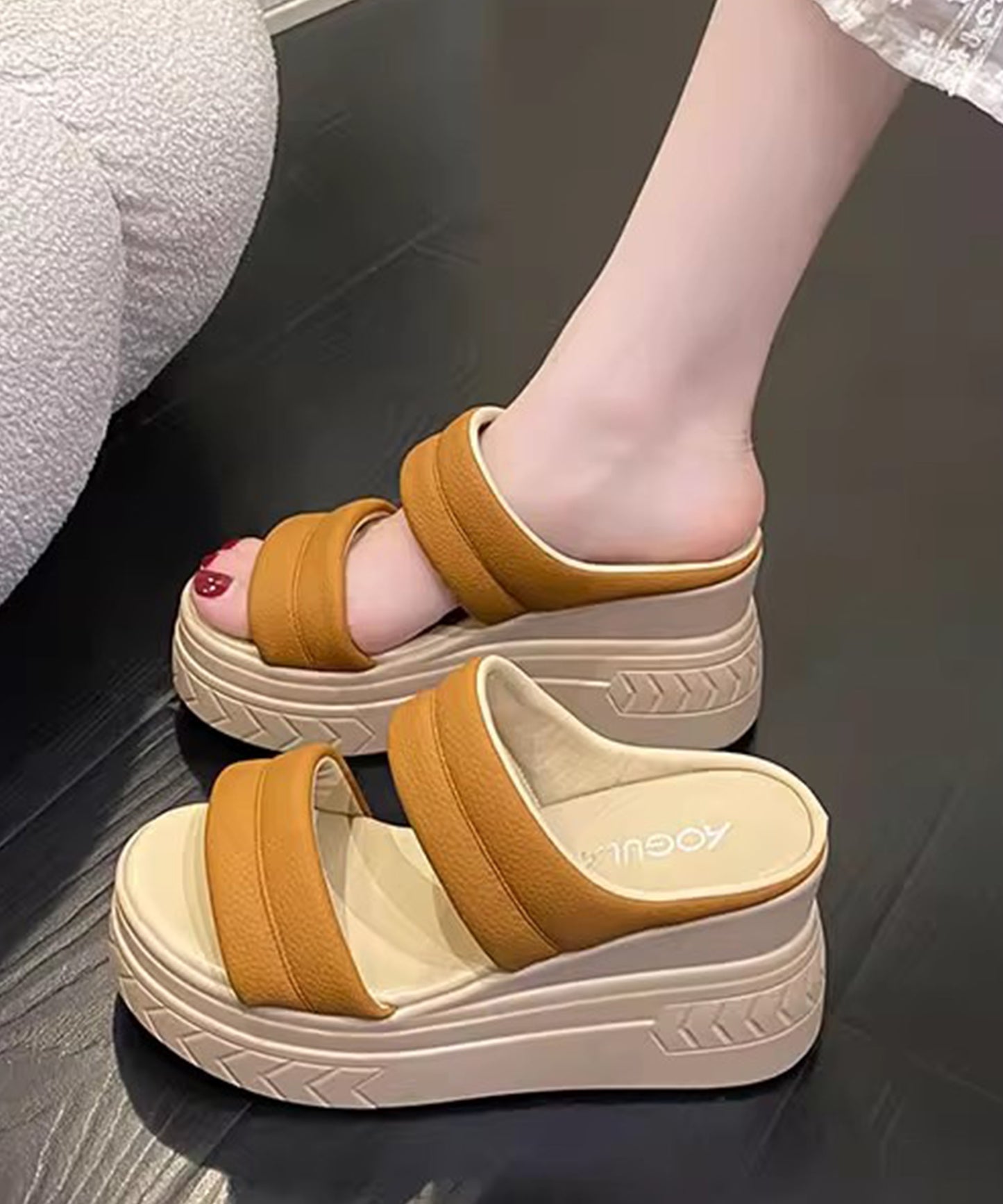 厚底 ウエッジ ヒール サンダル