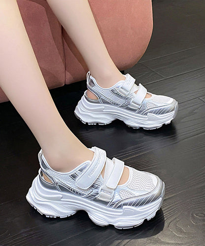 メッシュ ベルクロ 厚底 スニーカー サンダル