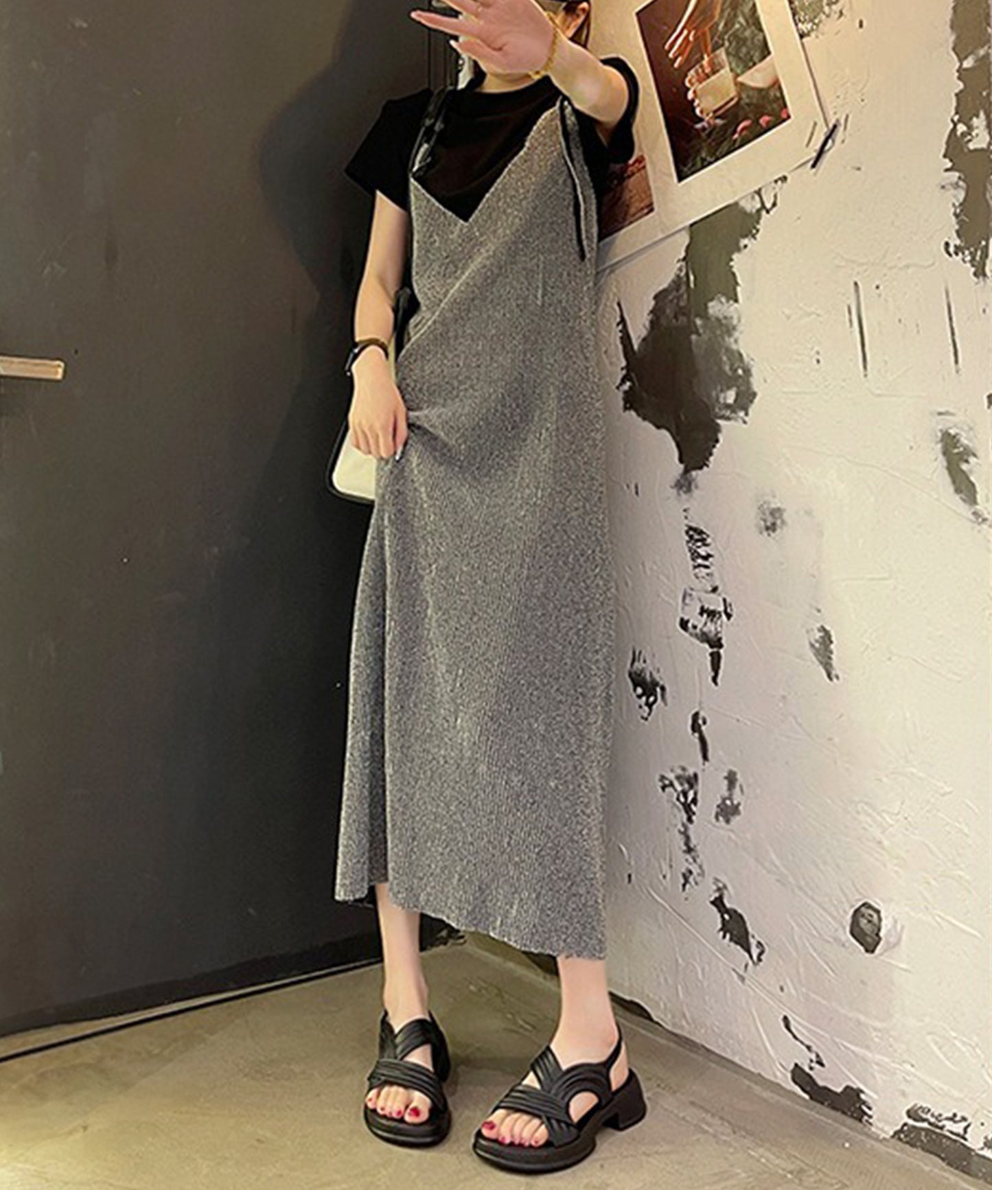 アシンメトリー バックストラップ 厚底 プラットフォーム サンダル