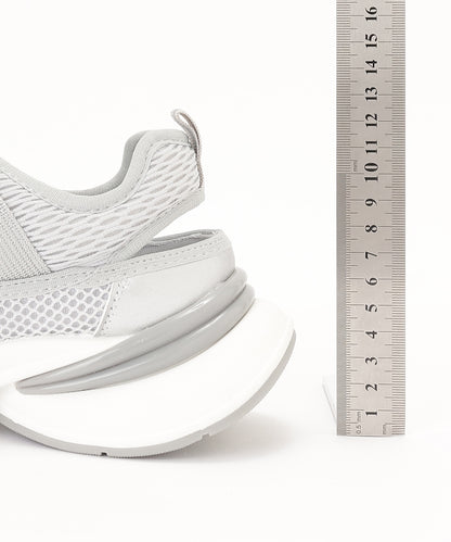 メッシュ ベルト付き 厚底 スニーカー サンダル