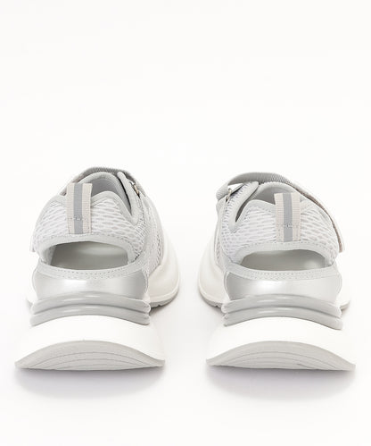 メッシュ ベルト付き 厚底 スニーカー サンダル