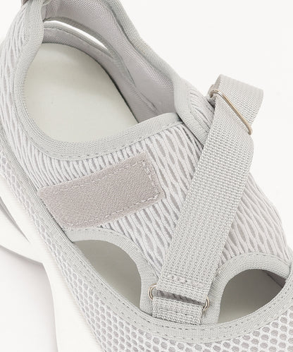 メッシュ ベルト付き 厚底 スニーカー サンダル