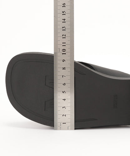 レザー調 クロス バックストラップ フラット サンダル