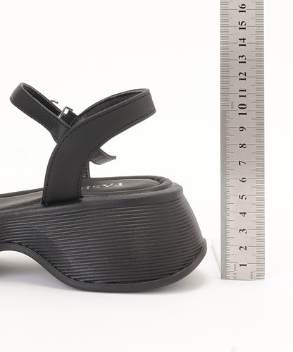 編み込み クロス ストラップ 厚底 サンダル