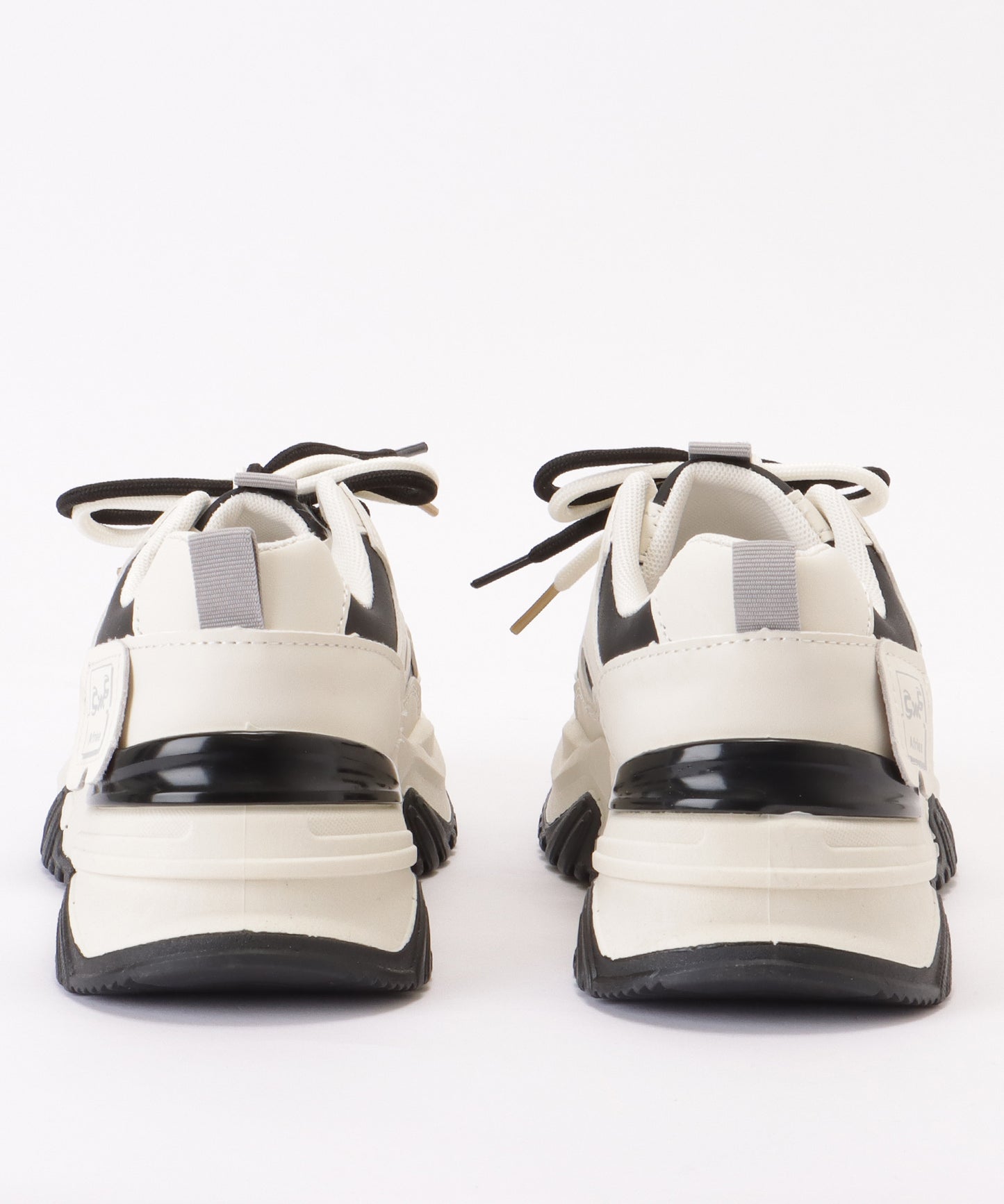 配色 レースアップ 厚底 ダッド スニーカー