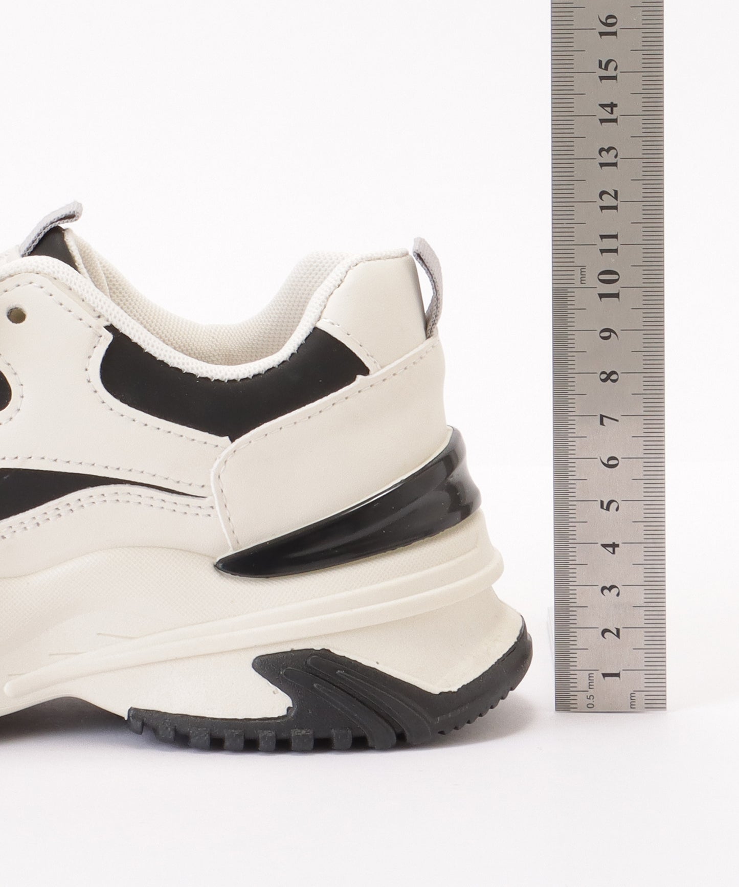 配色 レースアップ 厚底 ダッド スニーカー