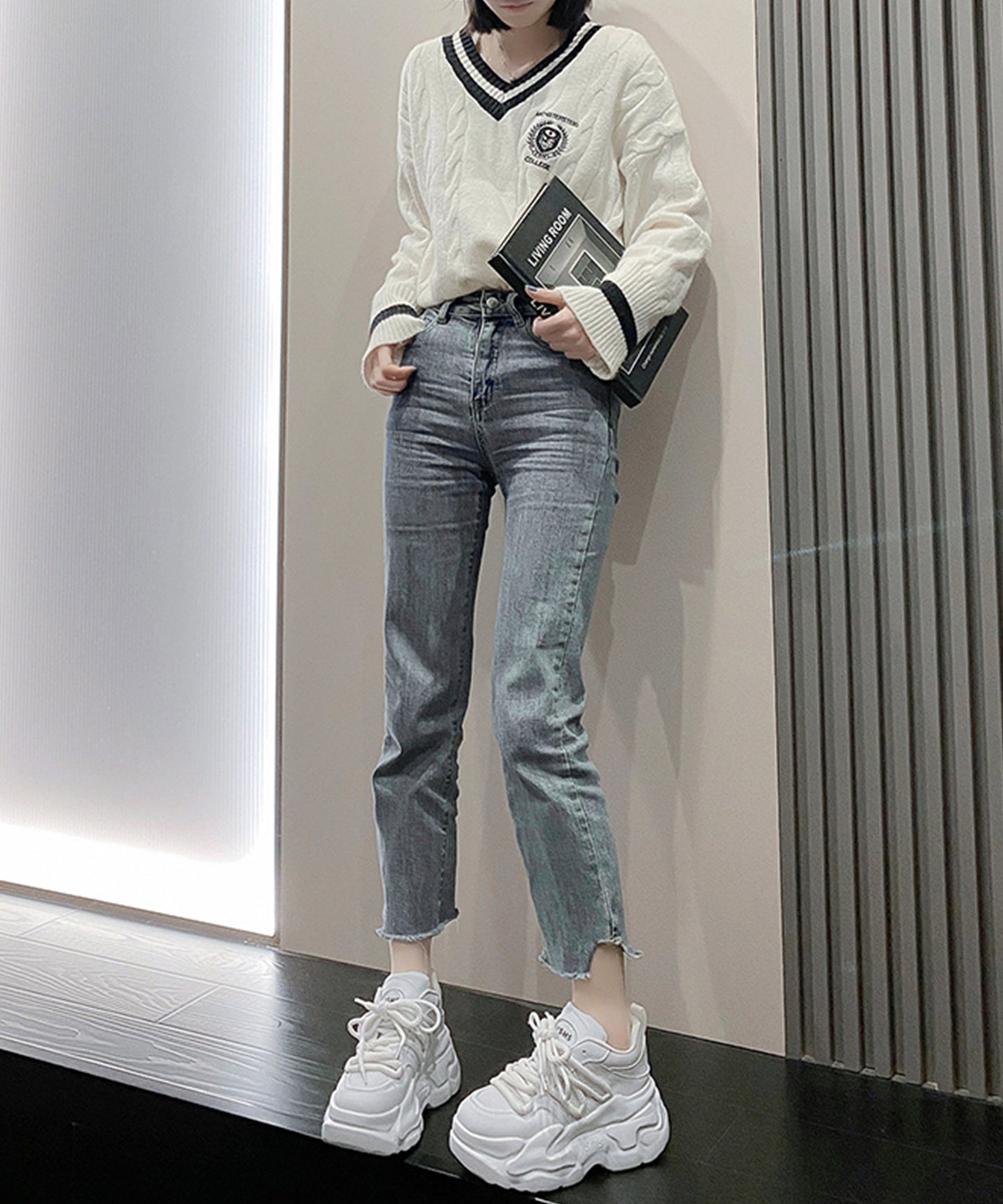 メッシュ ワイド レースアップ 超厚底 アグリーシューズ