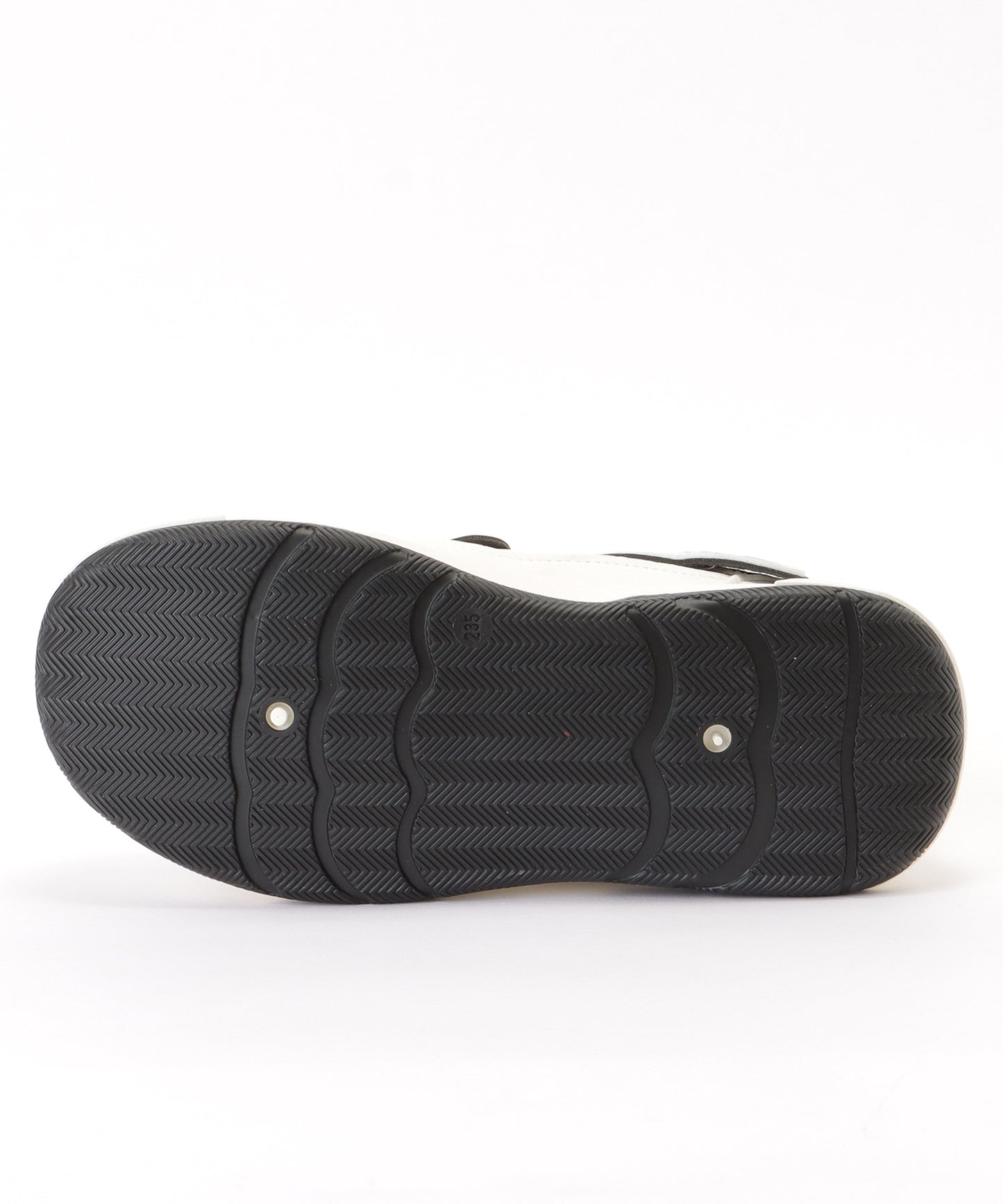 配色 ウエーブ ライン レースアップ アグリーシューズ