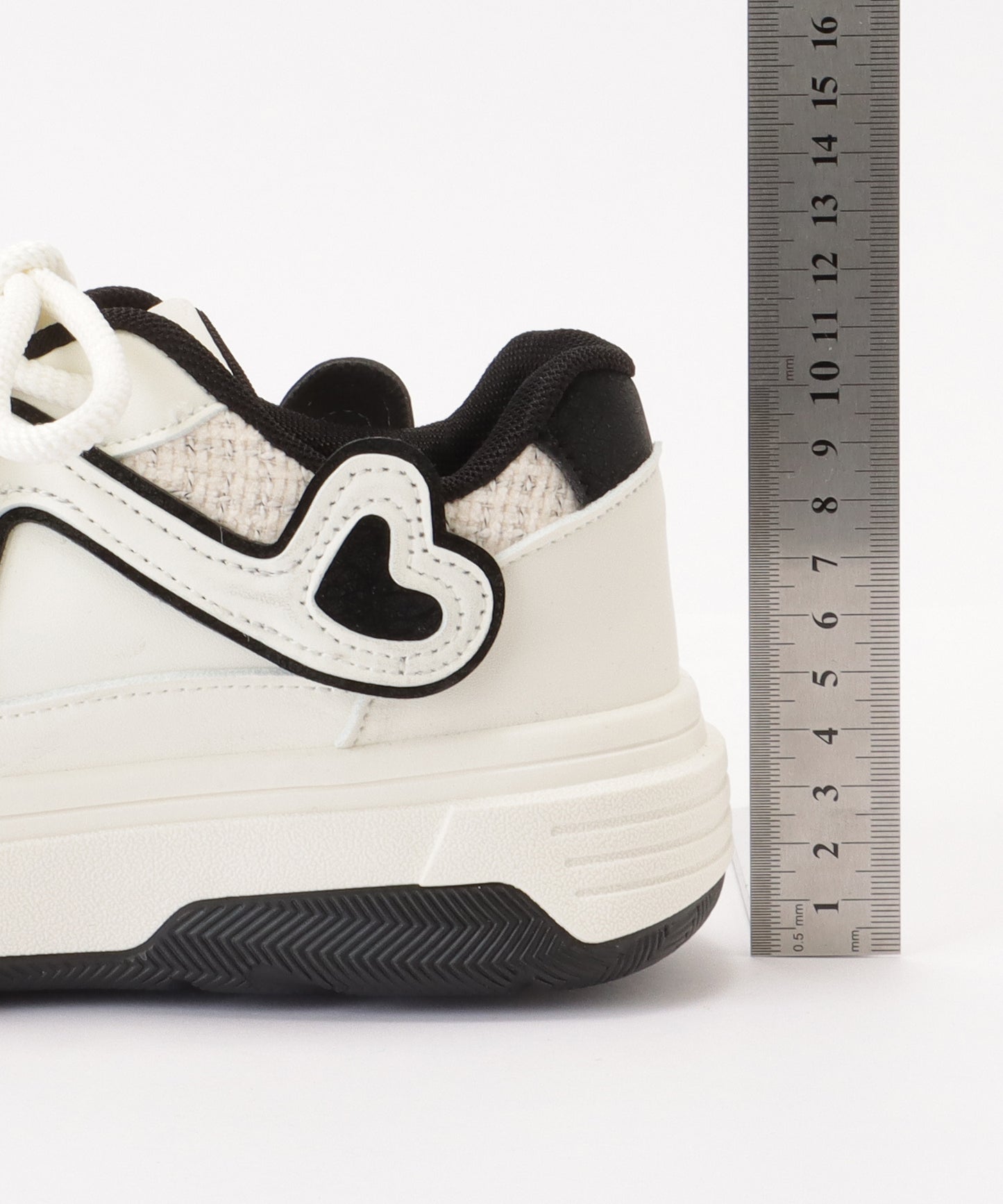 配色 ウエーブ ライン レースアップ アグリーシューズ