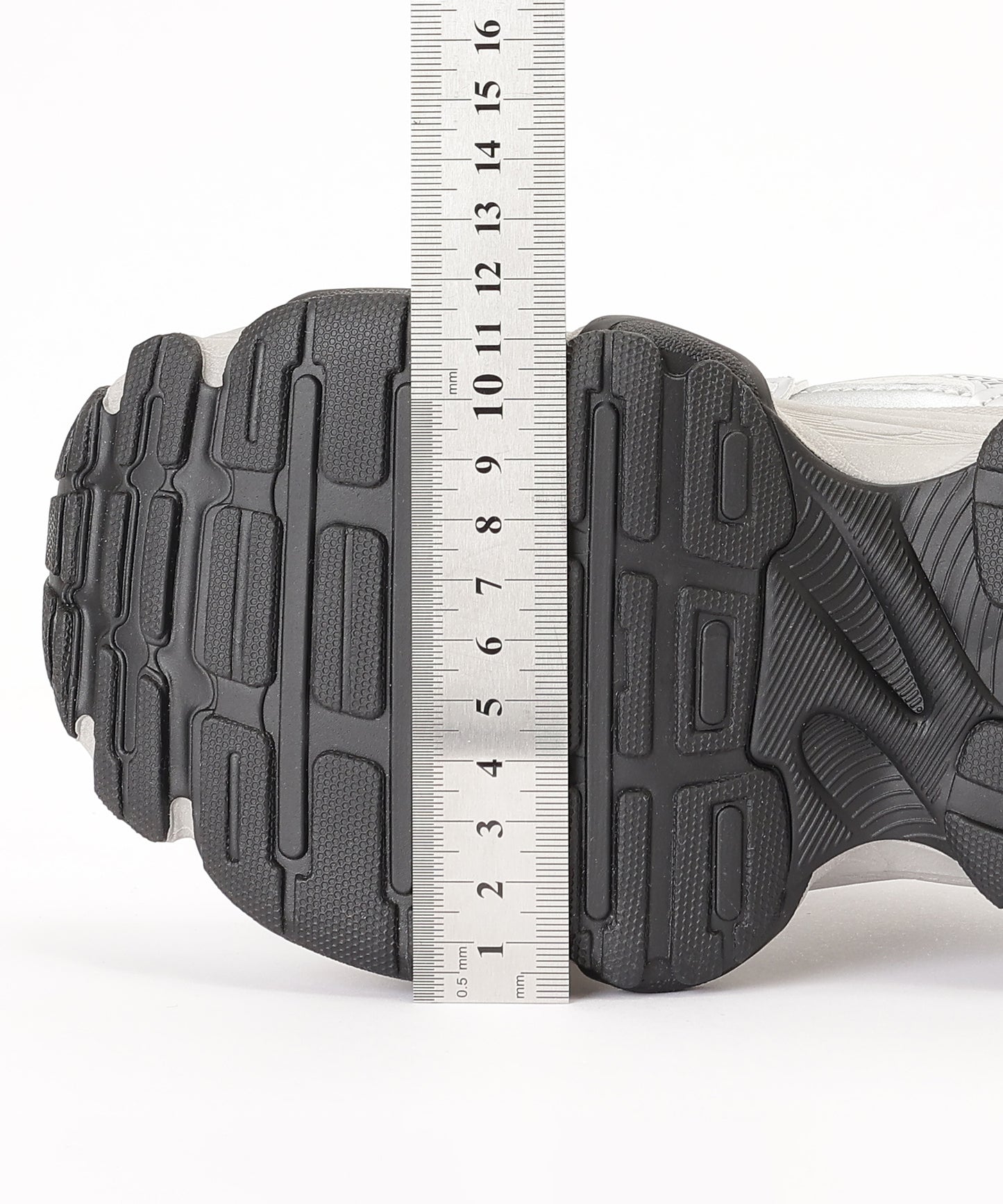 配色 厚底 メタリック ダッド スニーカー