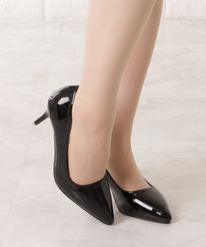 ポインテッドピンヒールパンプス