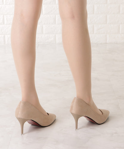 ポインテッドピンヒールパンプス