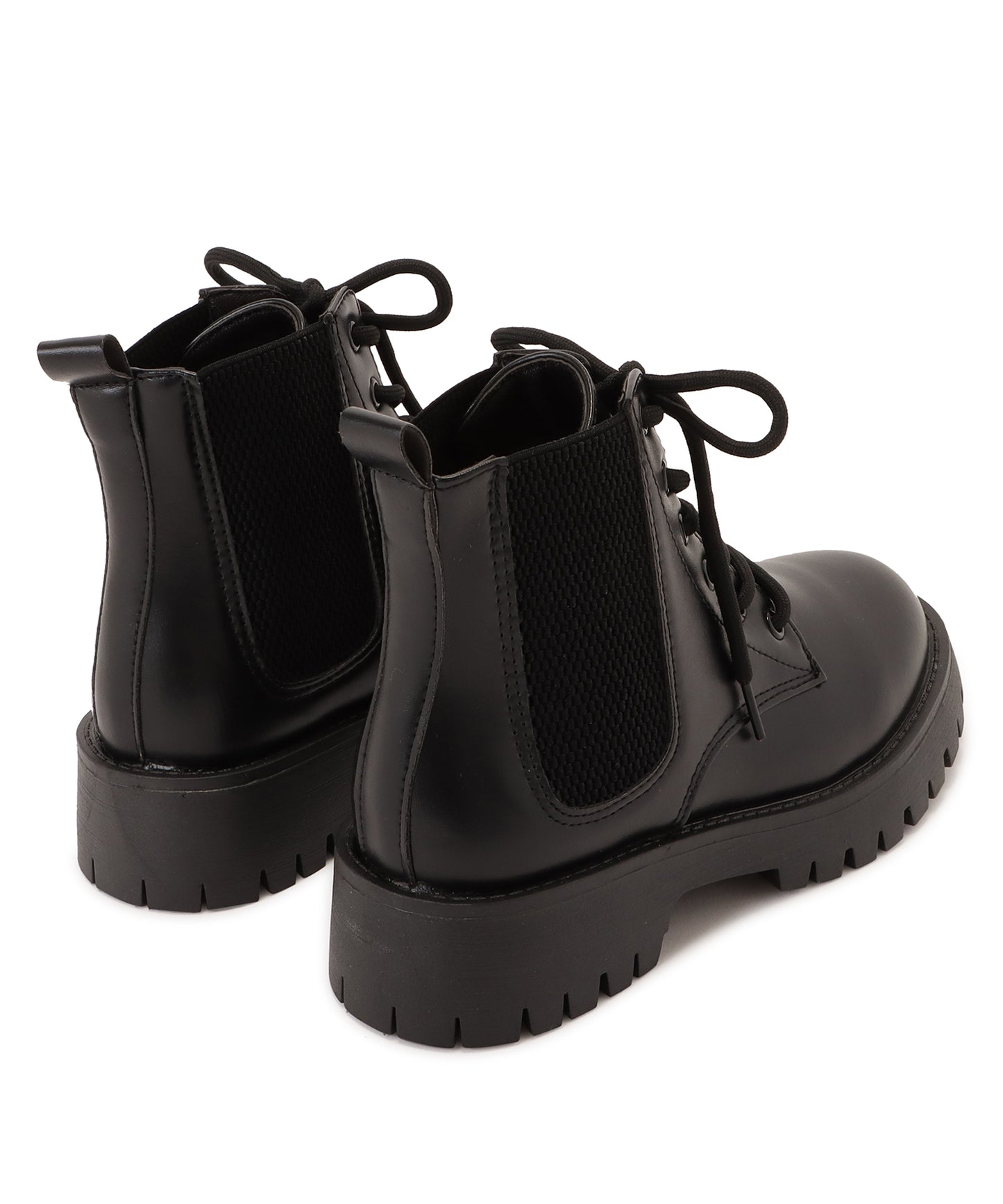 サイドゴアレースアップショートブーツ