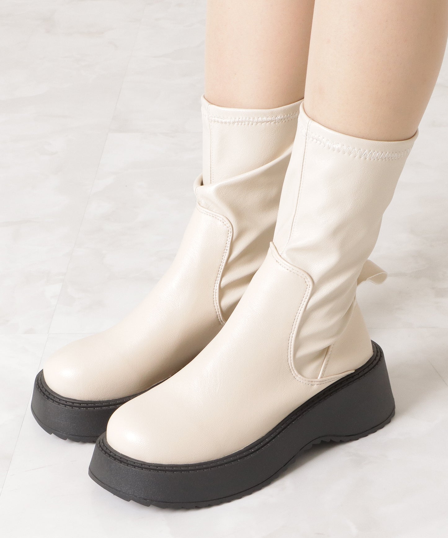 ストレッチミドルブーツ