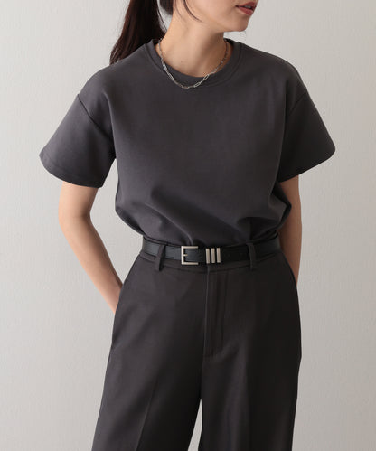 ソリッドカラー クルーネック 半袖 ベーシック Tシャツ