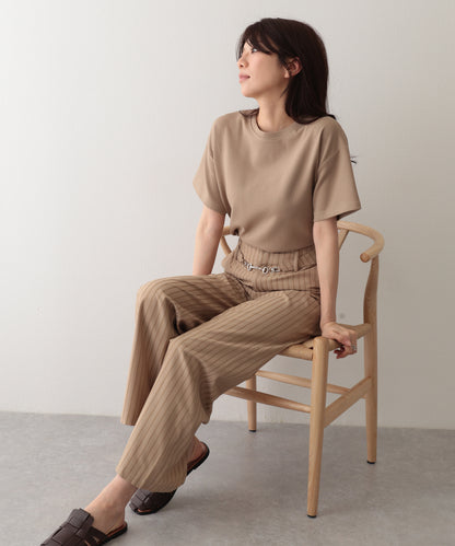 ソリッドカラー クルーネック 半袖 ベーシック Tシャツ