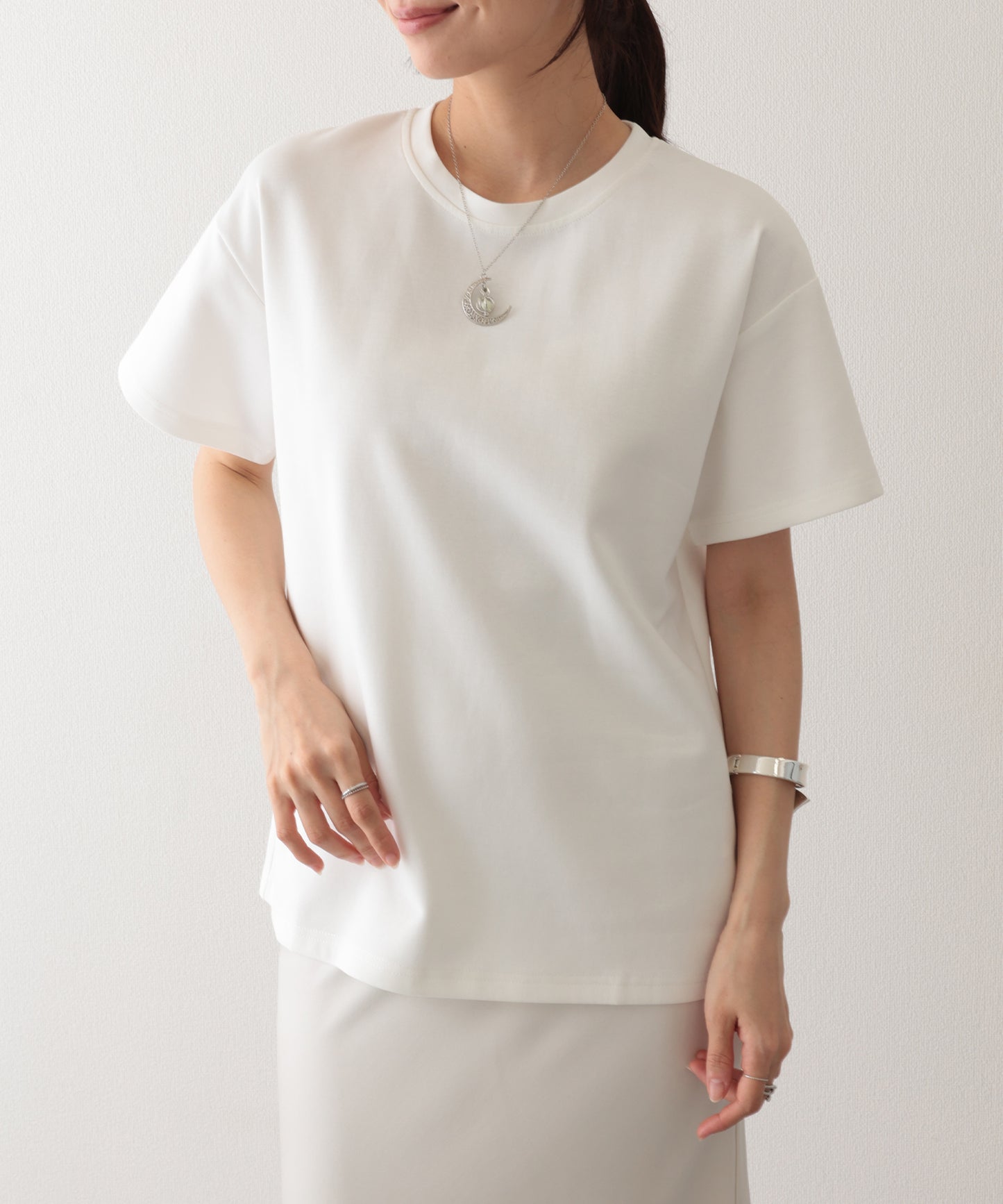 ソリッドカラー クルーネック 半袖 ベーシック Tシャツ