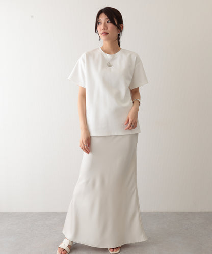 ソリッドカラー クルーネック 半袖 ベーシック Tシャツ