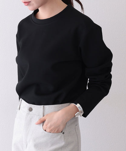 ソリッドカラー クルーネック 長袖 ベーシック Tシャツ
