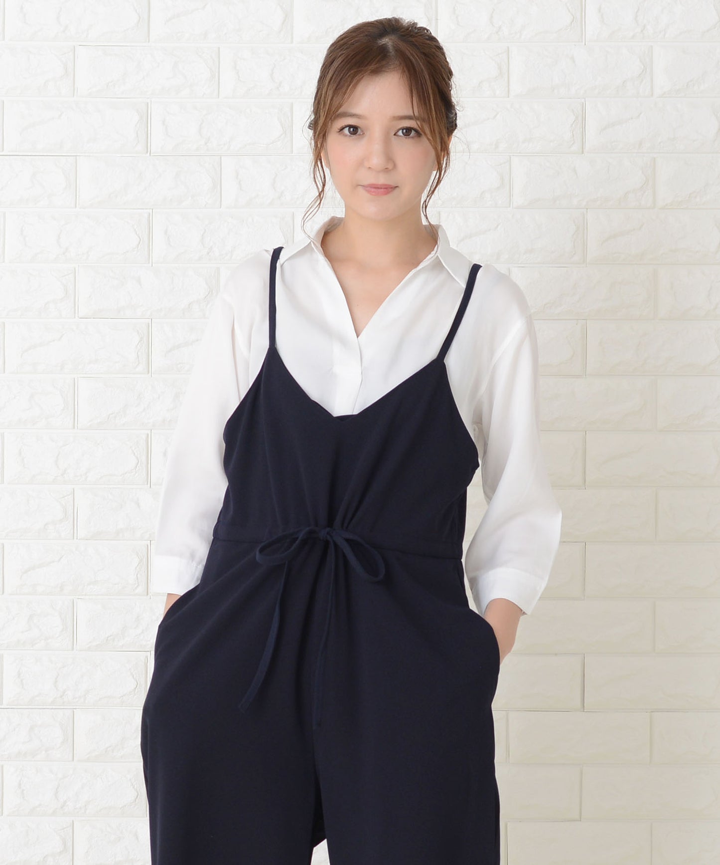ゆったりワイドサロペット オールインワン・パンツ