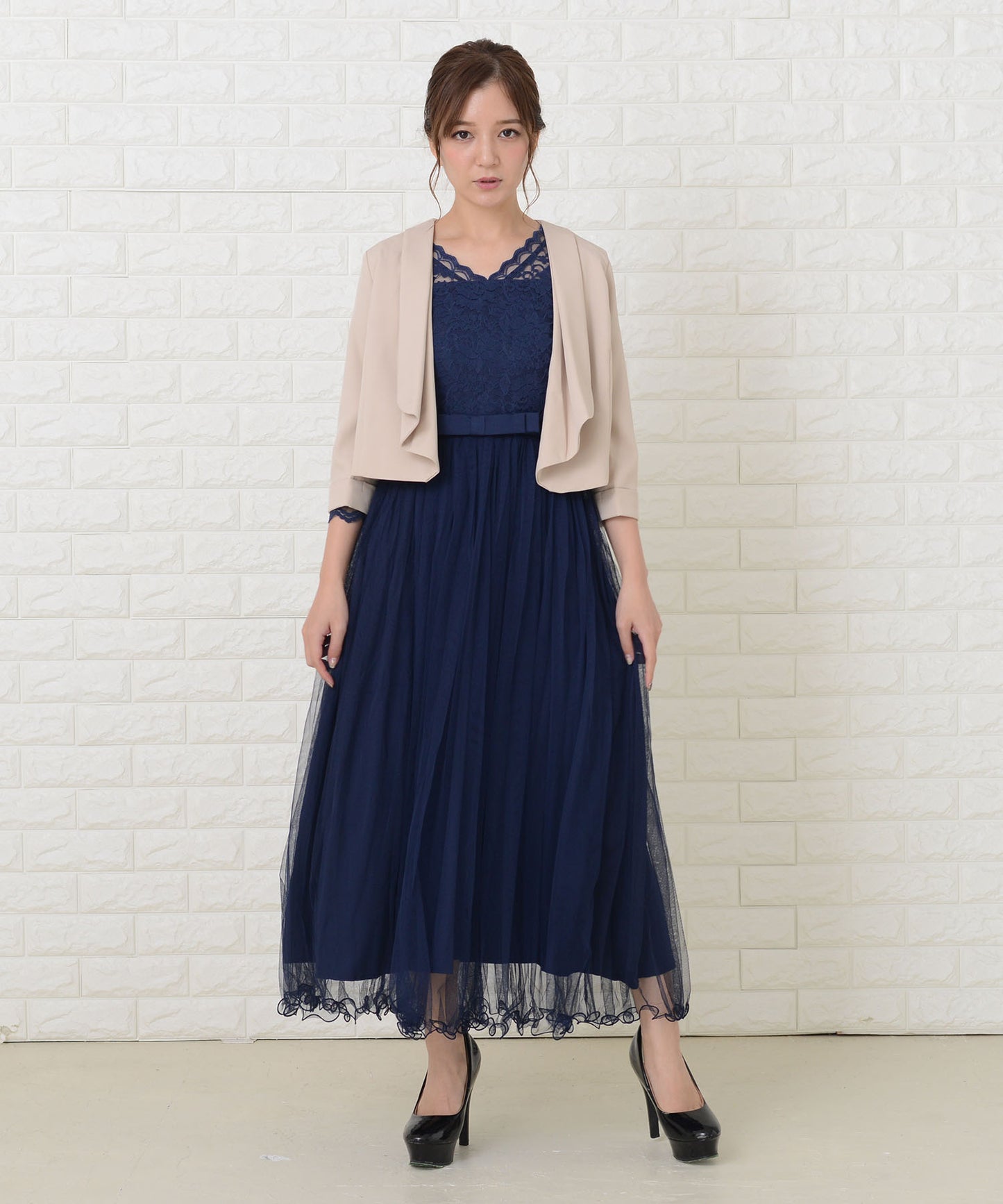 七分袖シンプルボレロ ジャケット