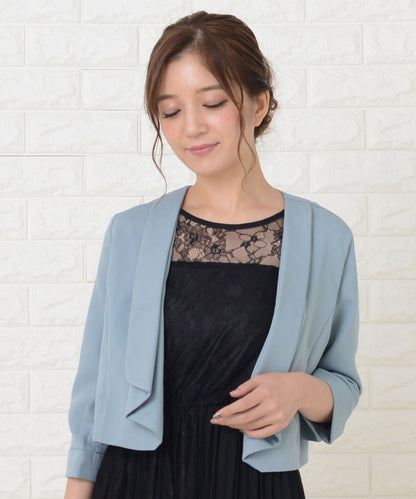 七分袖シンプルボレロ ジャケット
