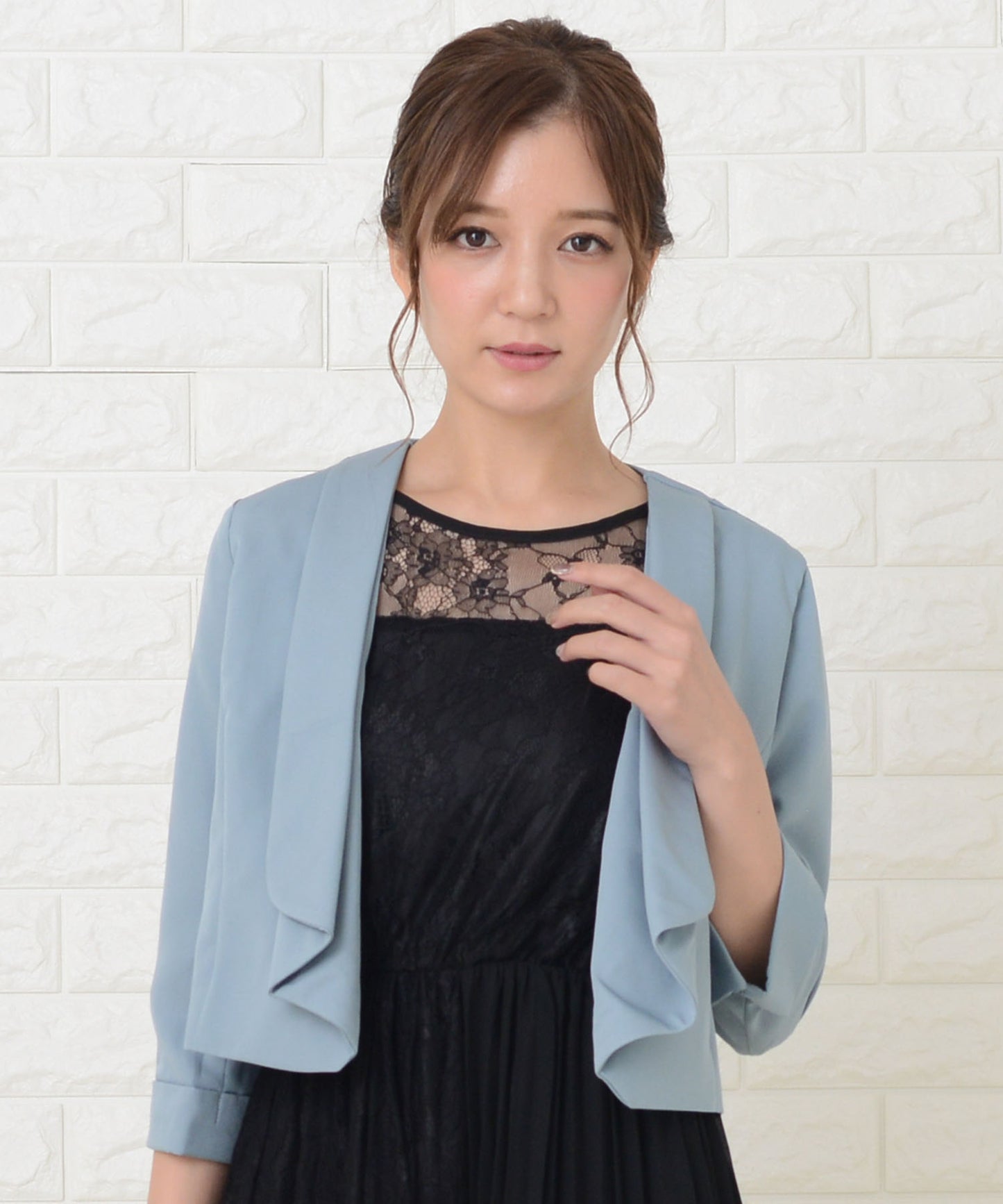 七分袖シンプルボレロ ジャケット