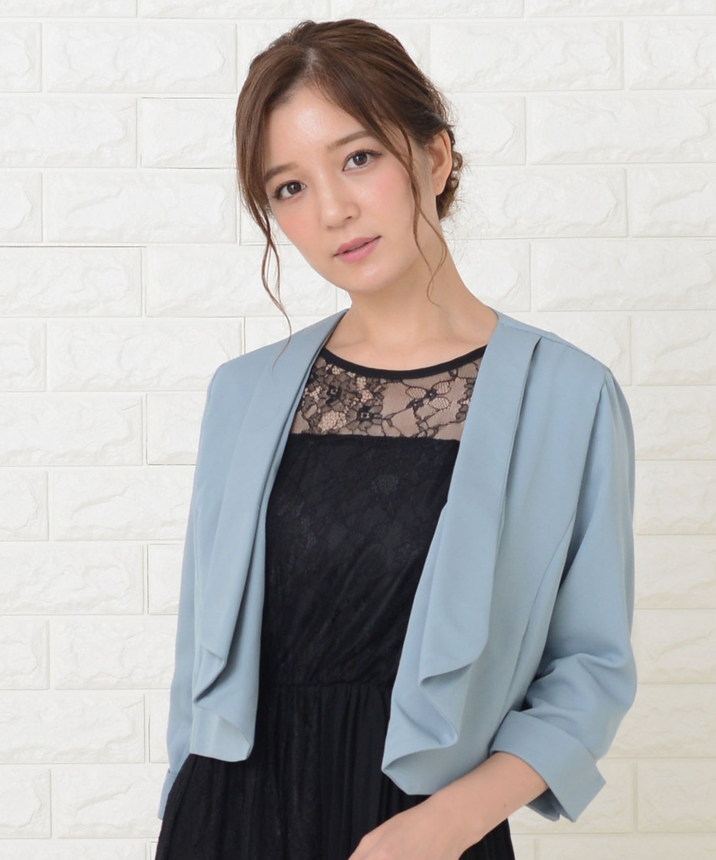 七分袖シンプルボレロ ジャケット