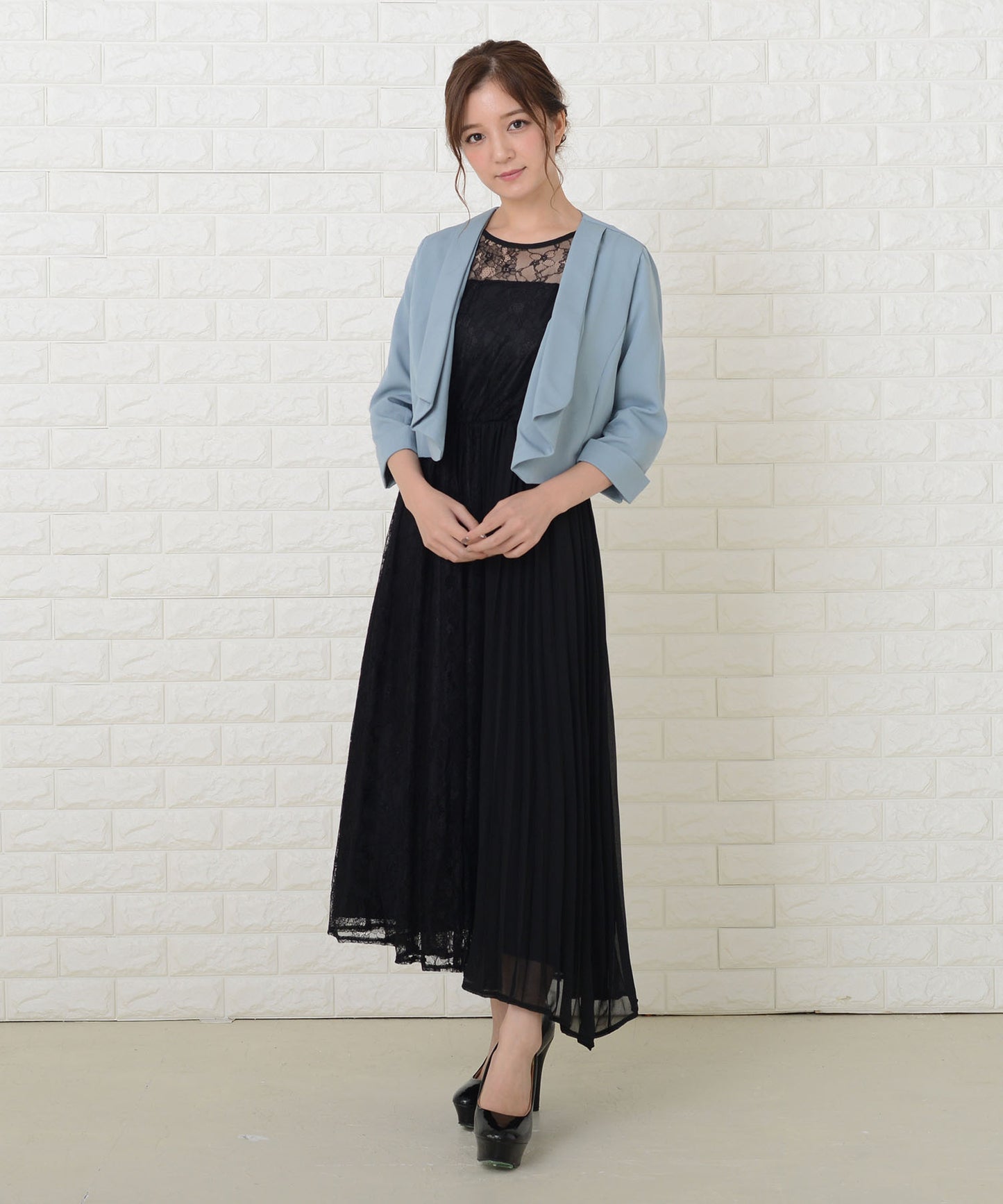 七分袖シンプルボレロ ジャケット