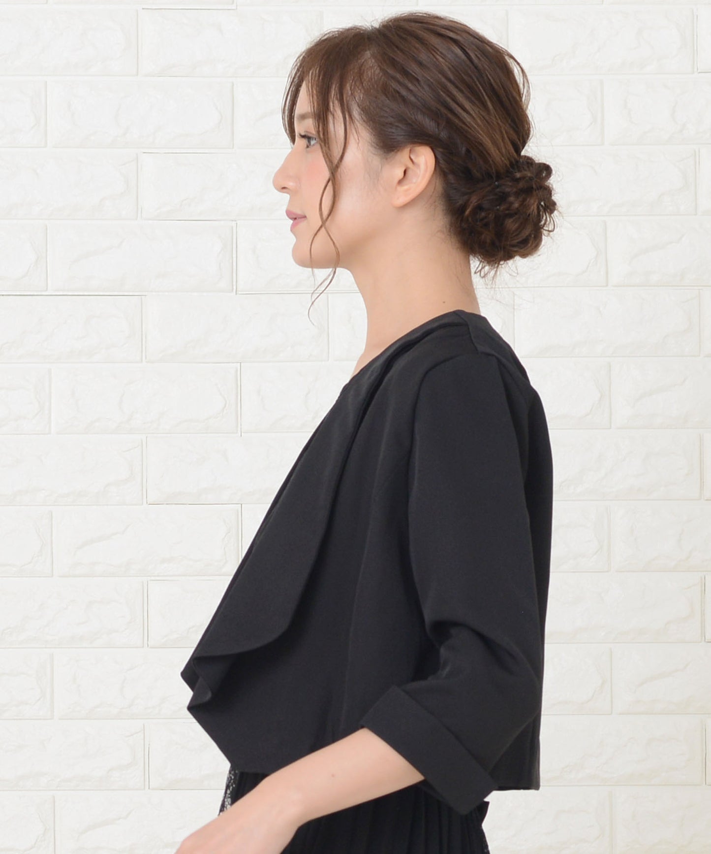 七分袖シンプルボレロ ジャケット