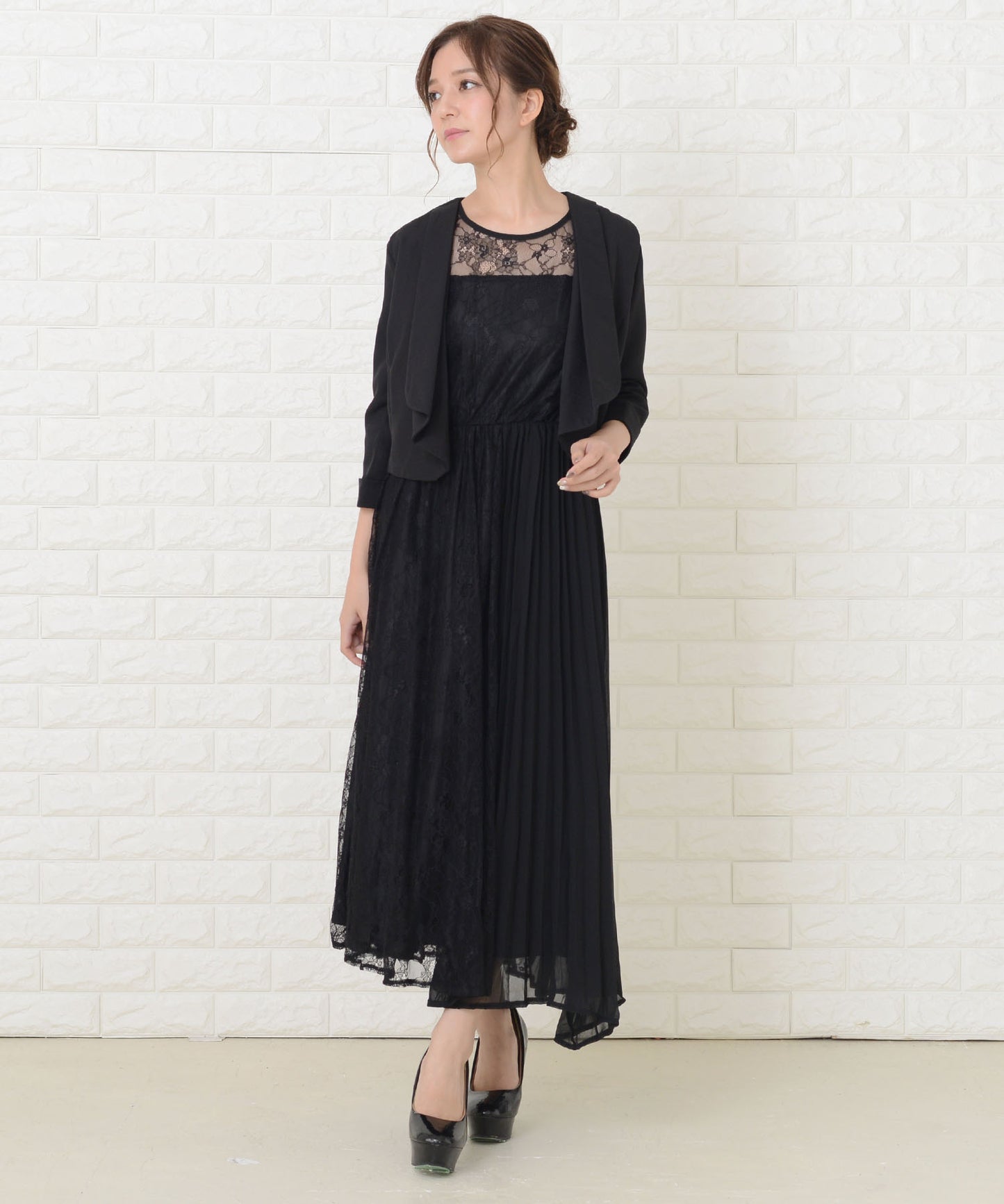 七分袖シンプルボレロ ジャケット