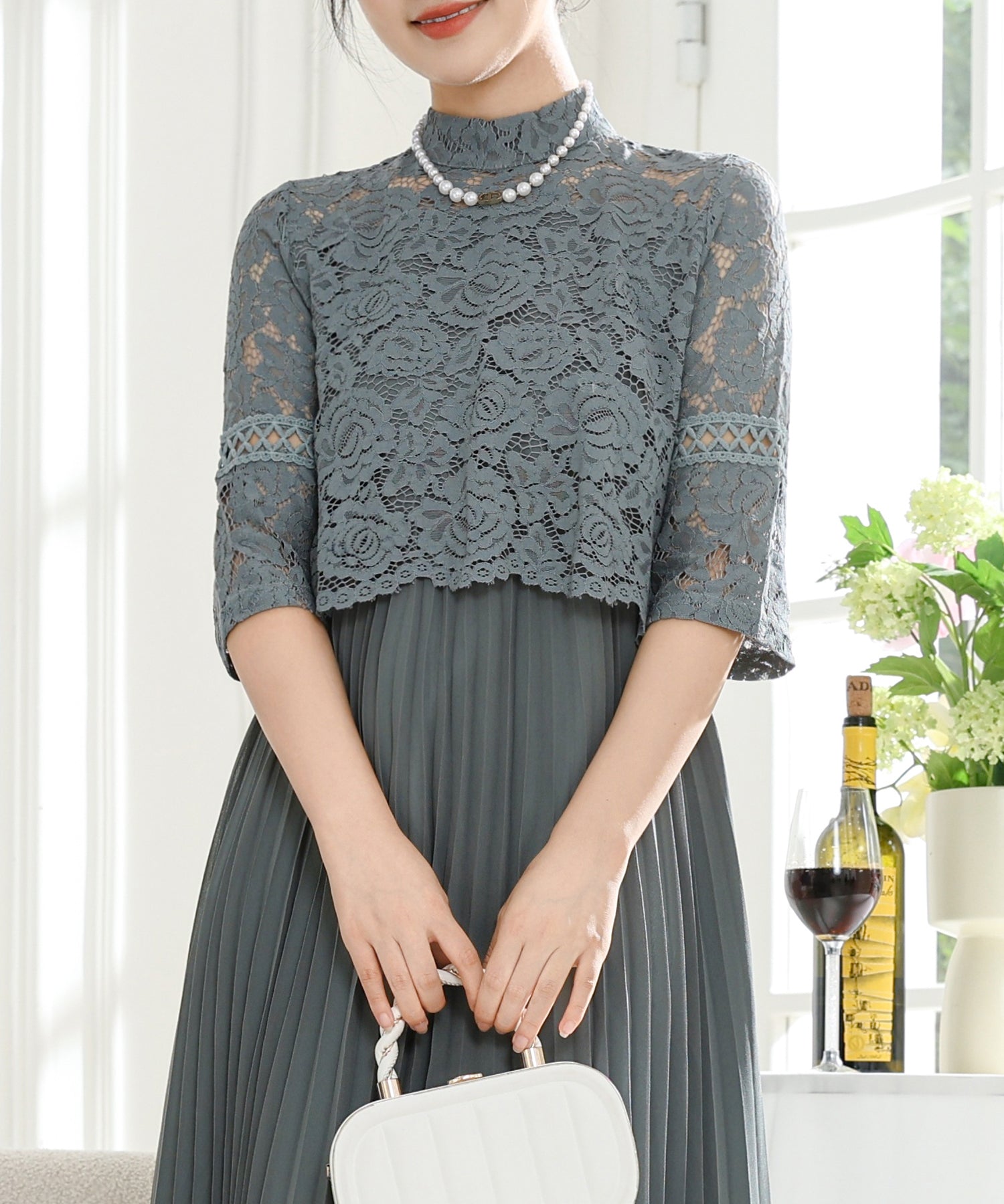 レース ショール シアー プリーツ ワンピース – Lace Ladies レース ショール シアー プリーツ ワンピース – Lace Ladies