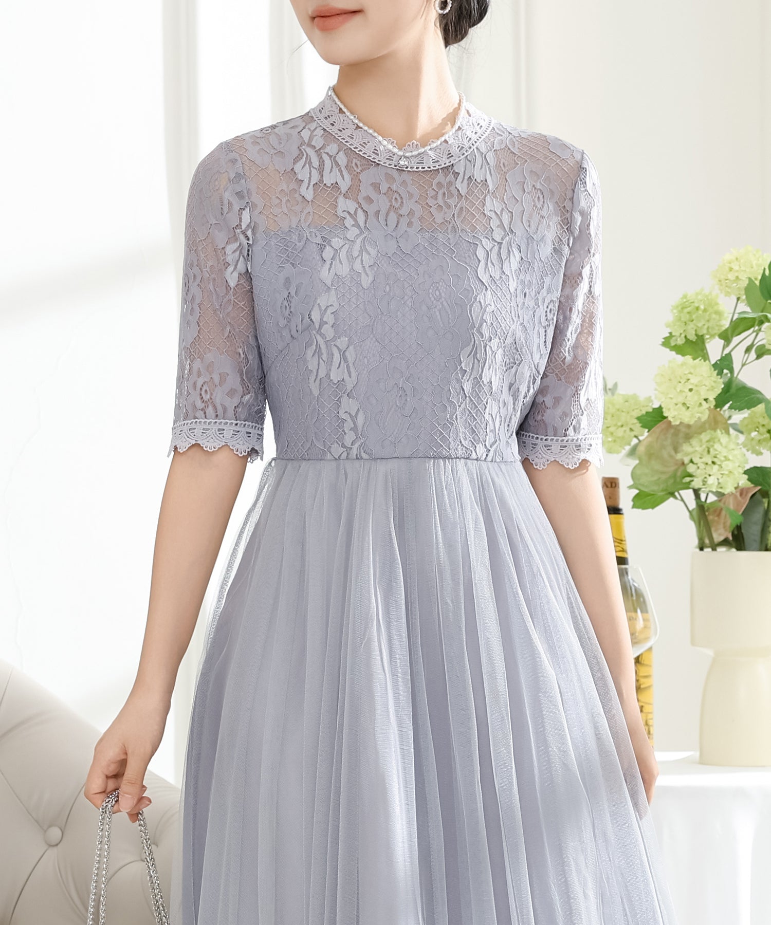 ★大SALE★POPPY チュールドッキングフーディー(GRAY)【美品】 tulle docking hoodie（gray）