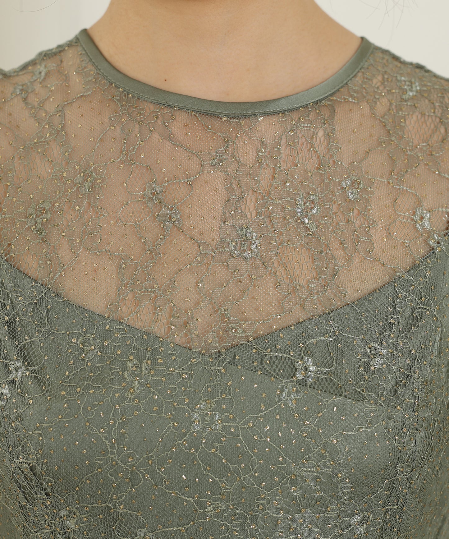 2way バックコンシャス レース 袖リボン レイヤード ドレス