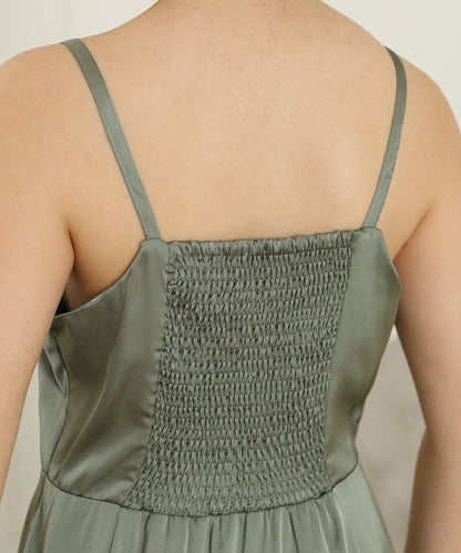 2way バックコンシャス レース 袖リボン レイヤード ドレス