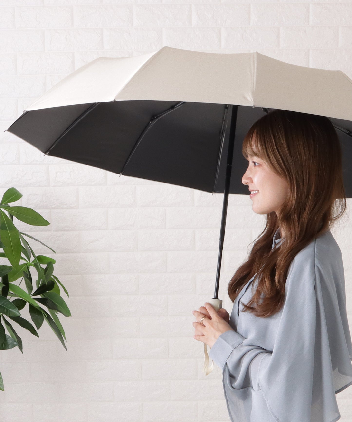 ワンタッチ自動開閉式折りたたみ傘