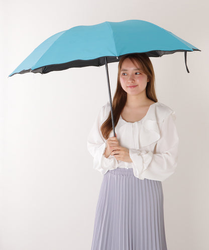 【雨晴兼用】フラワー デザイン 配色 折りたたみ傘