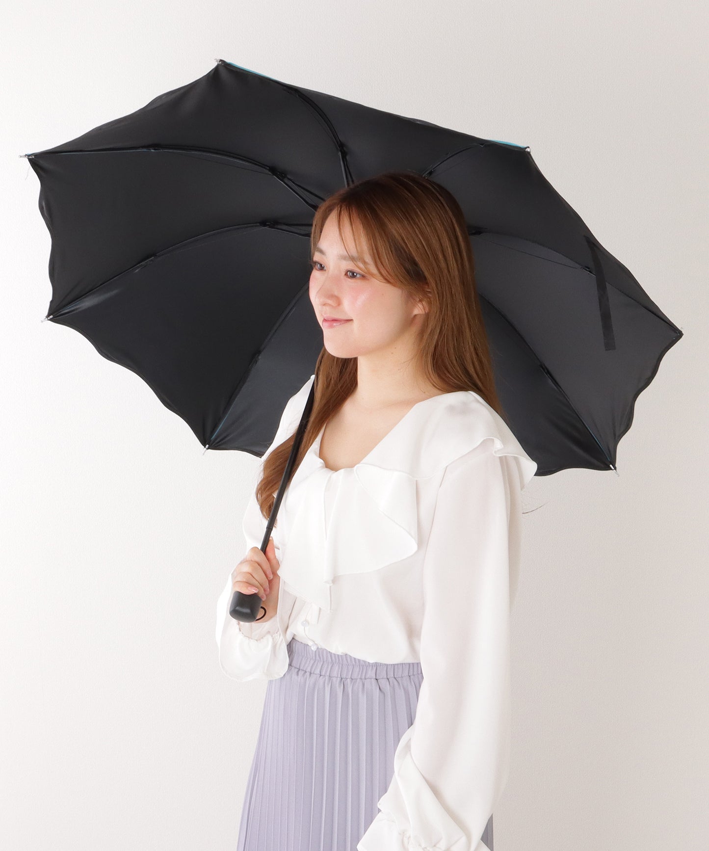 【雨晴兼用】フラワー デザイン 配色 折りたたみ傘