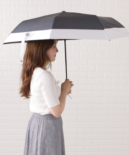 バイカラー晴雨兼用折りたたみ傘