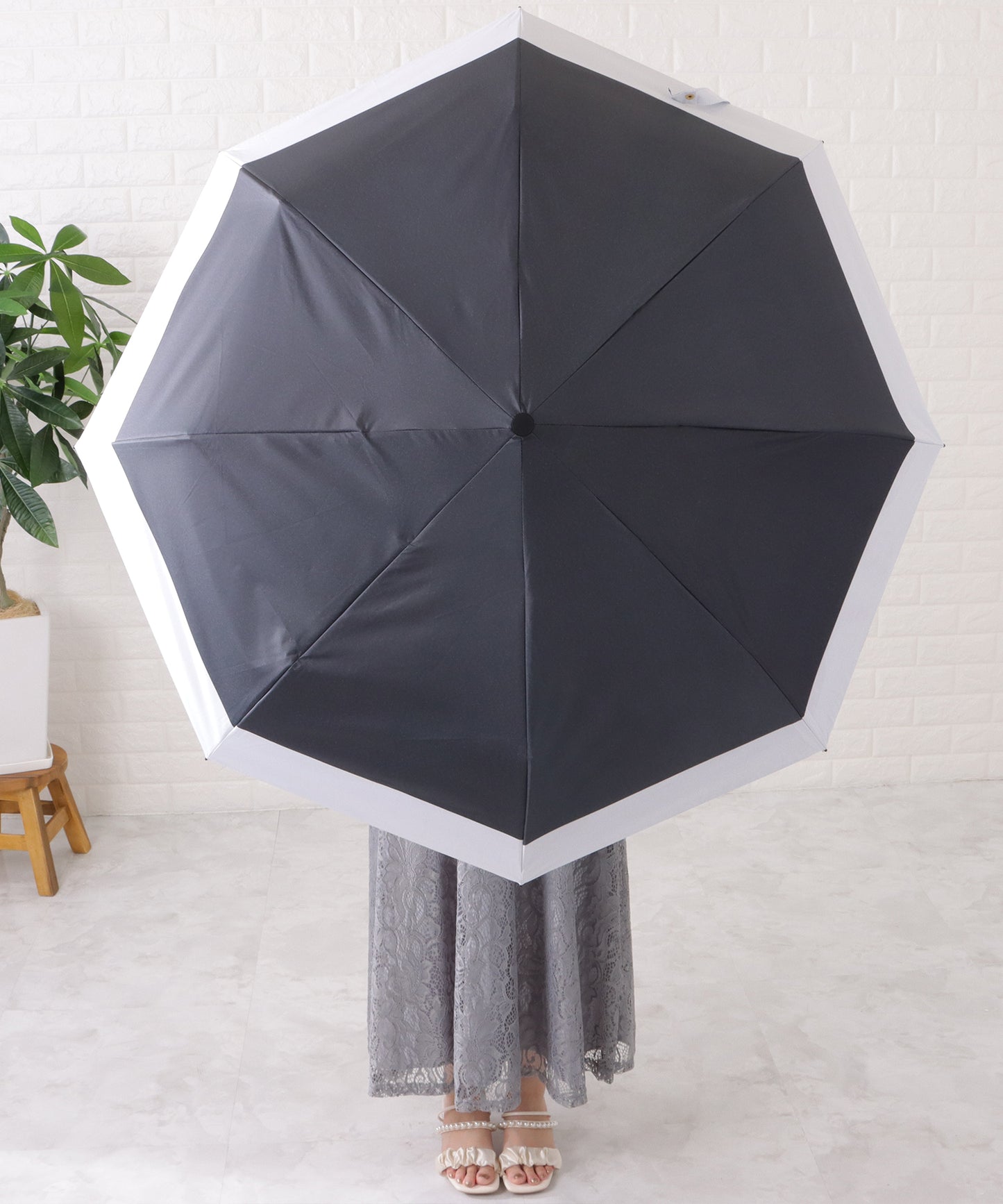 バイカラー晴雨兼用折りたたみ傘