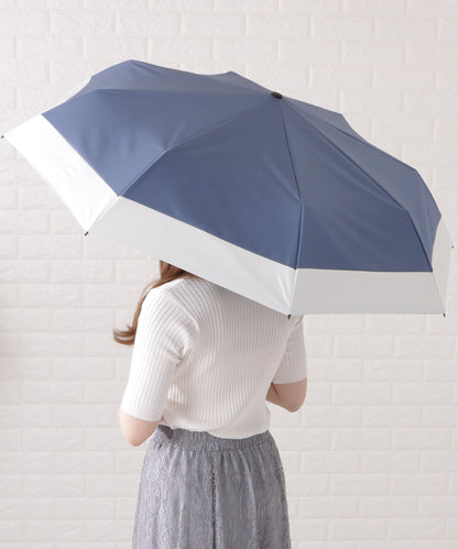 バイカラー晴雨兼用折りたたみ傘