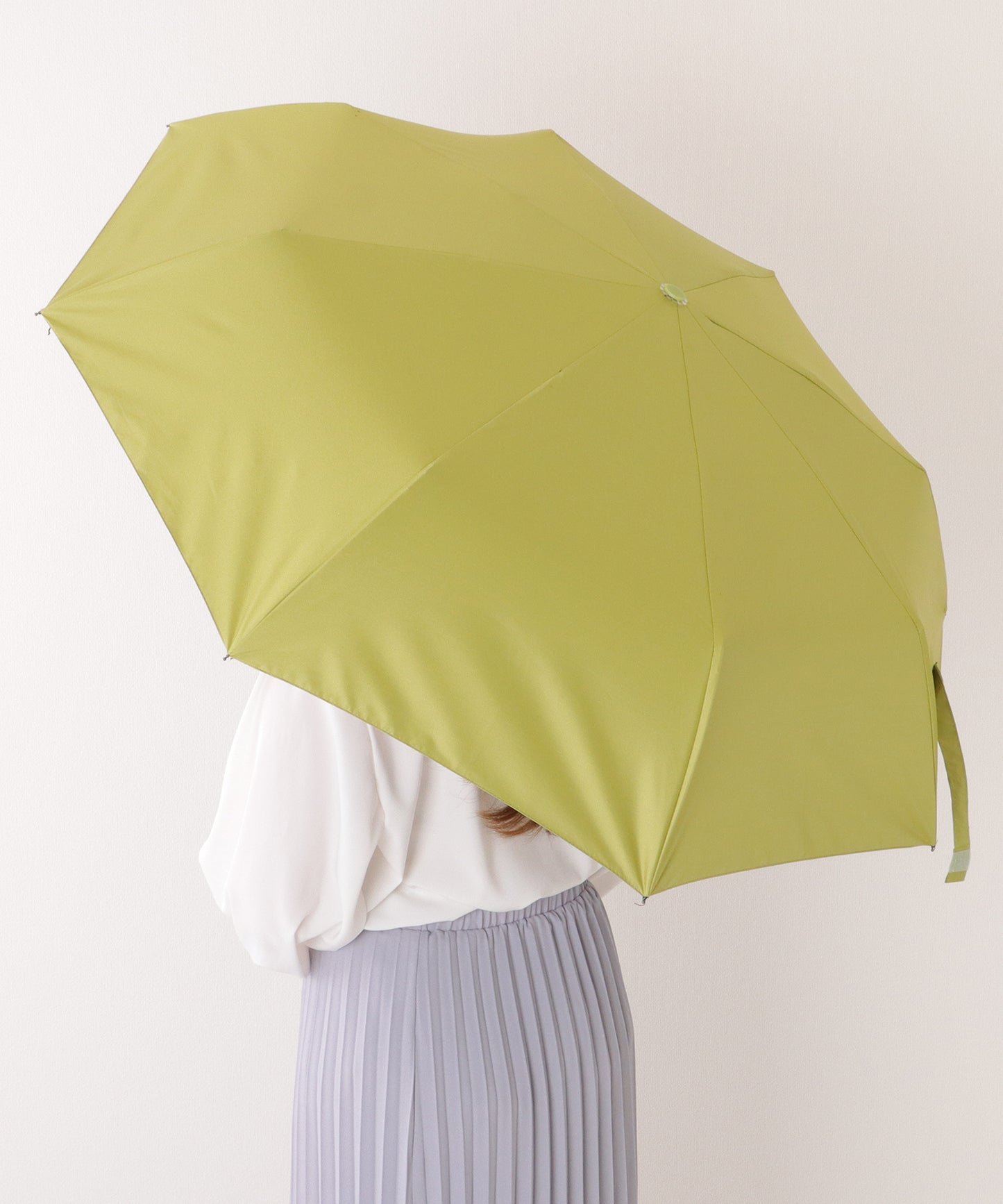 【雨晴兼用】ソリッドカラー ワンタッチ ベーシック 折りたたみ傘