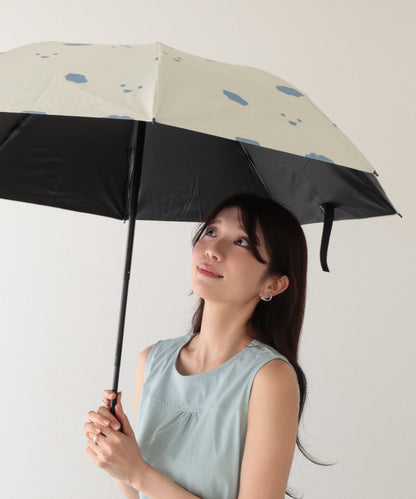 晴雨兼用 配色 クラウド ドット 折りたたみ傘