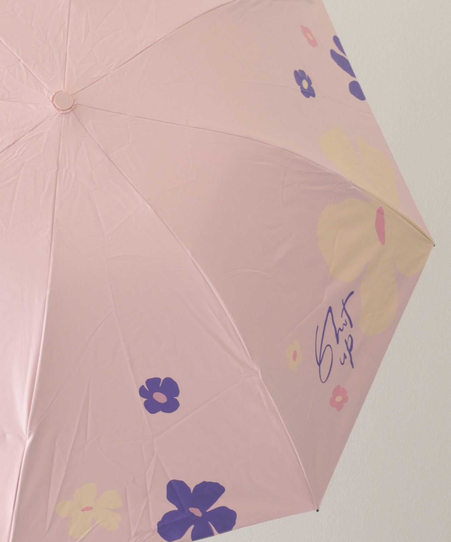 晴雨兼用 配色 フラワー コンパクト 折りたたみ傘