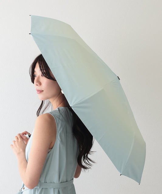 晴雨兼用 シンプル グラデーション 遮光 折りたたみ傘