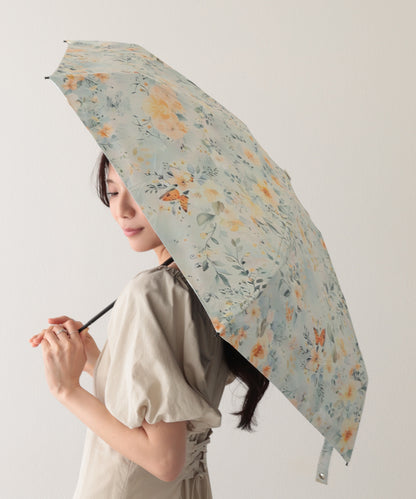 晴雨兼用 ボタニカル アート ペイント 折りたたみ傘