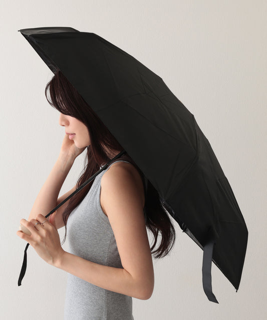 ソリッドカラー 晴雨兼用 ベーシック コンパクト 折りたたみ傘