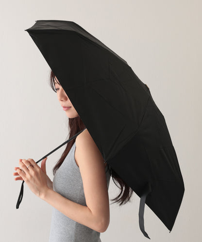 ソリッドカラー 晴雨兼用 ベーシック コンパクト 折りたたみ傘